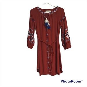 Loft Embroidered Dress